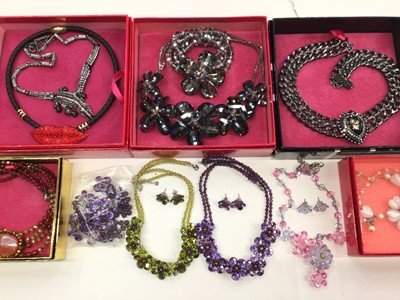 Lot 241 - Collection of Butler & Wilson multi-coloured diamanté and bead necklaces