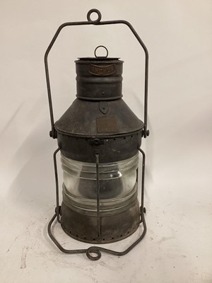 Lot 82 - Large Lantern (without light fittings) 47cm high, base diameter 25cm