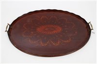 Lot 1042 - Edwardian inlaid mahogany Sheraton revival...