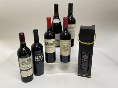 Lot 211 - Twenty one bottles of red wines to include: Chateau Laroque 1982, Chateau Giraudot, wines of Georgia and others