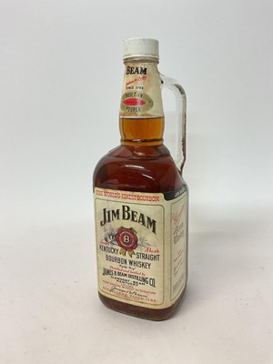 Lot 128 - Jim Beam bourbon whiskey, half-gallon bottle (x1)