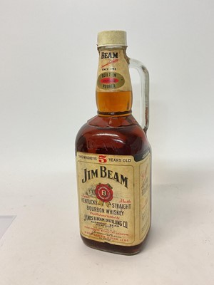 Lot 130 - Jim Beam bourbon whiskey, half-gallon bottle (x1)