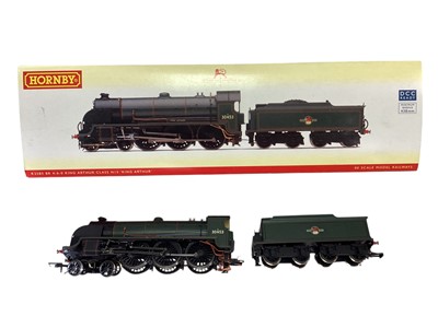 Lot 2023 - Hornby OO Gauge 4-4-0 BR Green Schools Class Brighton tender locomotive 30915, boxed R2743X & 4-6-0 BR Green King Arthur Class N15 King Arthur 8 wheel tender locomo...