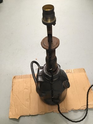 Lot 115 - Old Lorry Jack light, 46cm high