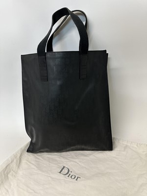 Lot 242 - Christian Dior men's black monogram tote bag, approximately ten years old