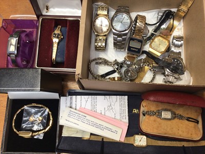 Lot 1017 - Group of vintage and later wristwatches