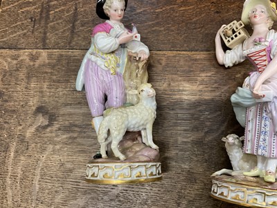 Lot 222 - Pair of Meissen figures