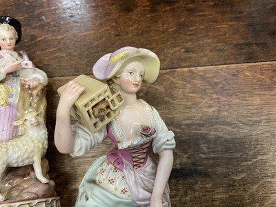 Lot 222 - Pair of Meissen figures