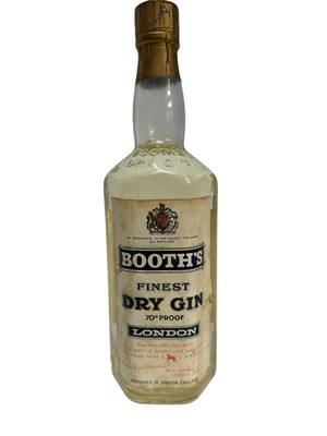 Lot 171 - One bottle, Booth's Finest Dry Gin 1961, 70% proof