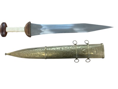 Lot 963 - Reproduction Roman gladius sword with scabbard