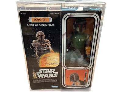 Lot Kenner (c1977) Star Wars Boda Fett 13" action figure, with original contents and window box (damage to lid flap & graphics to part), in Perspex display case, No.39140 (1)