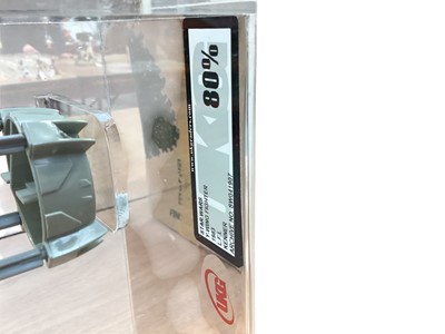 Lot 1734 - Kenner (c1983) Star Wars 3" 3/4" Scale UK Graded 80% Y Wing Fighter, with original bomb, in Acrylic display case (1)