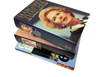 Lot 1683 - Two signed Margaret Thatcher autobiographies and a signed Gordon Ramsey cook book