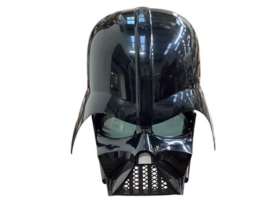 Lot Hasbro Star Wars Darth Vader Sebastian Shaw Mask (with collar neck brace) premium electronic helmet E0328 with Kenner 40th Anniversary Return of the Jedi unveiled Black Series Darth Vader 6" act...