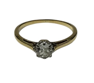 Lot 225 - Ladies diamond solitaire ring, the cushion shaped diamond estimated to weigh approximately 0.25 carats