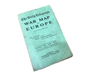 Lot 949 - The Daily Telegraph War Map of Europe by Alexander Gross FRCS, the largest, clearest and most comprehensive war map published, including comparisons of Navies and War Strength of Armies. Produce...