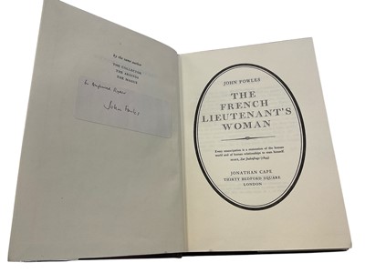 Lot 1595 - John Fowles - The French Lieutenant's Woman, 1969 first edition, with tipped in signature, dust jacket