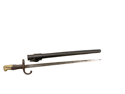 Lot 999 - French 1874 Pattern Gras bayonet (lacking scabbard)