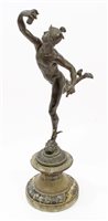 Lot 935 - 19th century Continental bronze figure of...