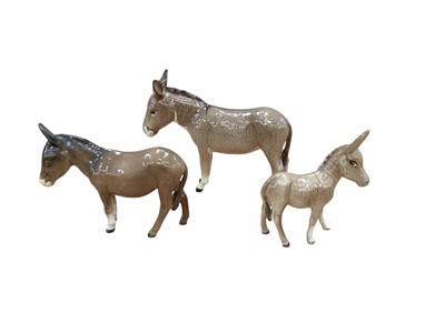 Lot 1304 - Eleven various Beswick horses, foals and donkeys