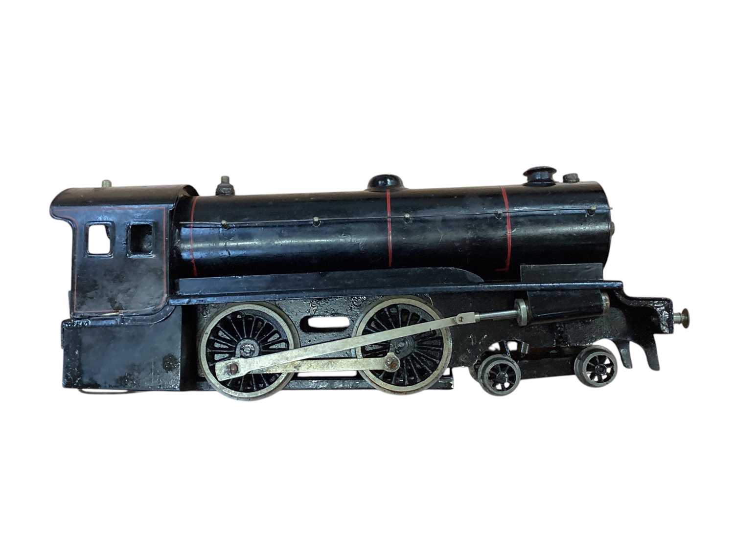 Lot 1776 - Railway O gauge live steam LMS locomotive & tender 4-6-0 maroon livery No. 5874 plus 4-4-0 black livery both with tenders