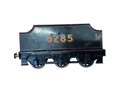 Lot 1776 - Railway O gauge live steam LMS locomotive & tender 4-6-0 maroon livery No. 5874 plus 4-4-0 black livery both with tenders