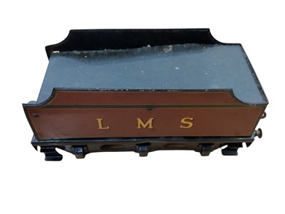 Lot 1776 - Railway O gauge live steam LMS locomotive & tender 4-6-0 maroon livery No. 5874 plus 4-4-0 black livery both with tenders