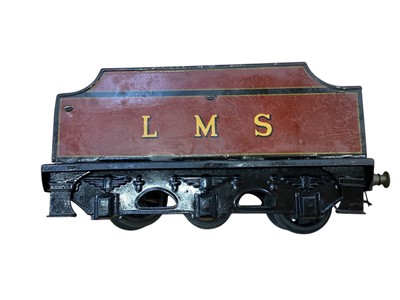 Lot 1776 - Railway O gauge live steam LMS locomotive & tender 4-6-0 maroon livery No. 5874 plus 4-4-0 black livery both with tenders