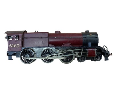 Lot Railway O gauge Bassett Lowke 4-6-0 LMS locomotive & tender No. 5163