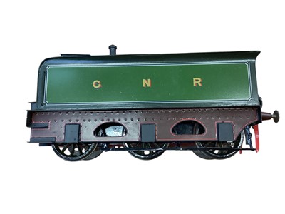 Lot 1781 - Railway O gauge scratch built locomotive & tender 4-4-2 LA France No. 102 plus GNR Stirling single No.1