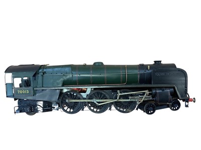 Lot Railway O gauge scratchbuilt 4-6-2 green livery 'Oliver Cromwell' No. 70013 plus LMS 6122 Royal Ulster Rifleman 4-6-0 black livery