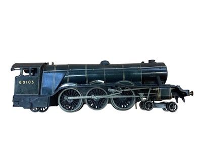 Lot Railway O gauge Bassett Lowke 4-6-2 locomotive & tender Flying Scotsman No. 60103