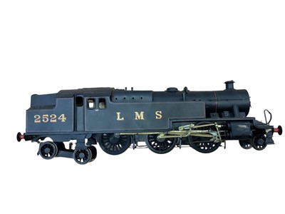 Lot Railway O gauge scratchbuilt LMS locomotive & tender 4-6-0 No. 5000 plus 2-6-4 locomotive No. 2524 (2)