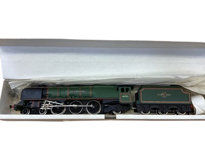 Lot 1789 - Railway OO gauge Wrenn locomotive & tender, City of Stoke W2227 & City of Birmingham W2228 both boxed (2)