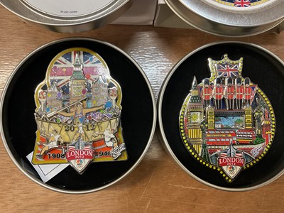 Lot 2601 - Extensive collection of London 2012 Olympic related memorabilia to include large collection of Olympic enamel badges, two limited edition enamel plaques by Charles Fazzino, in original tin boxes...