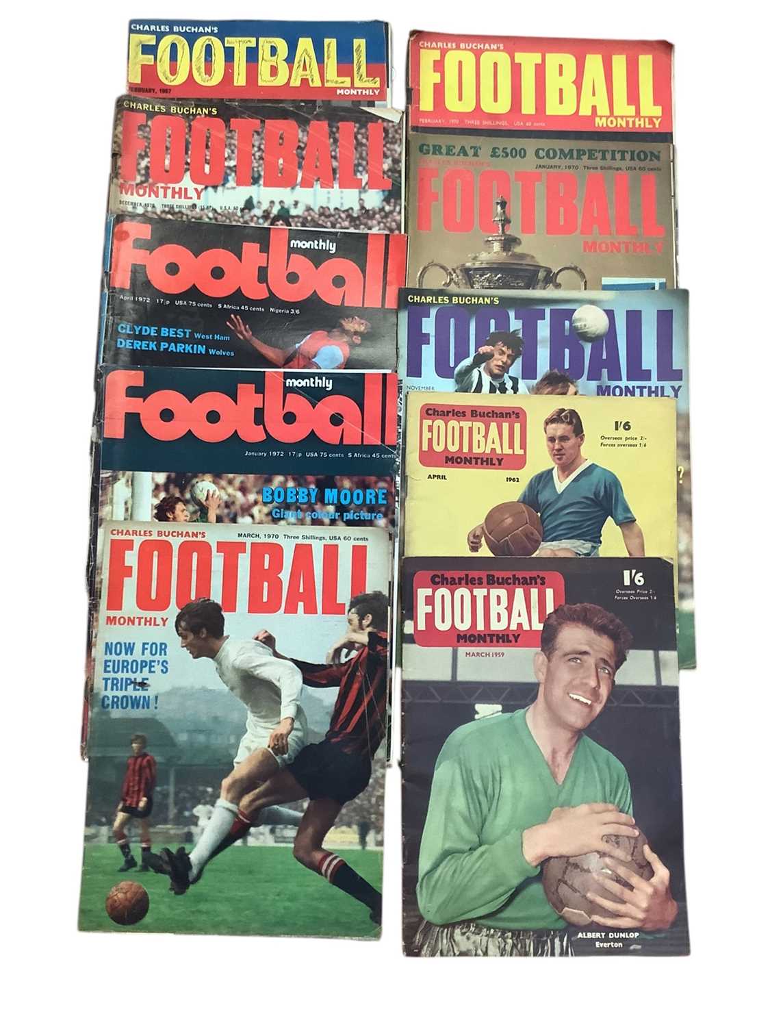 Lot 1493 - Group of football monthly magazines.