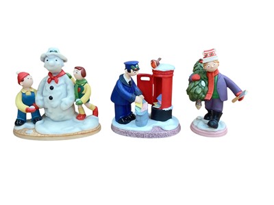 Lot 1318 - Collection of 11 Robert Harrop limited edition Camberwick Green Christmas figures - Christmas Post CGCS02 880/1000, Windy Wonderland CGCS03 1167/1500, Trumpton Cheer CGCS04 1535/2000, Seasonal S...