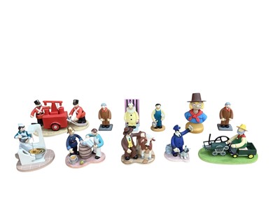 Lot 1327 - Collection of 11 Robert Harrop Camberwick Green Year Piece figures including some limited editions - Lord Belborough CGYP01, Windy Miller Bust CYPY02, P.C McGarry Bust GYP03, Nick Fisher - Bill...