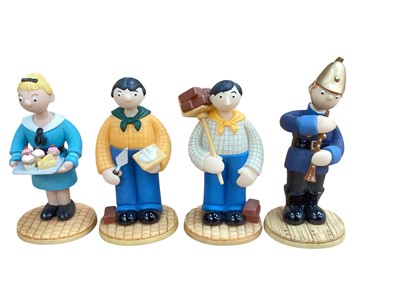 Lot 1331 - Collection of 12 Robert Harrop Camberwick Green figures - Captain Flack Conductor CG69, Pugh Clarinet CG70, Dibble Bass Drum CG74, The Mayor and Philby in the Mayoral Car CG68, Pugh Trombone CG7...