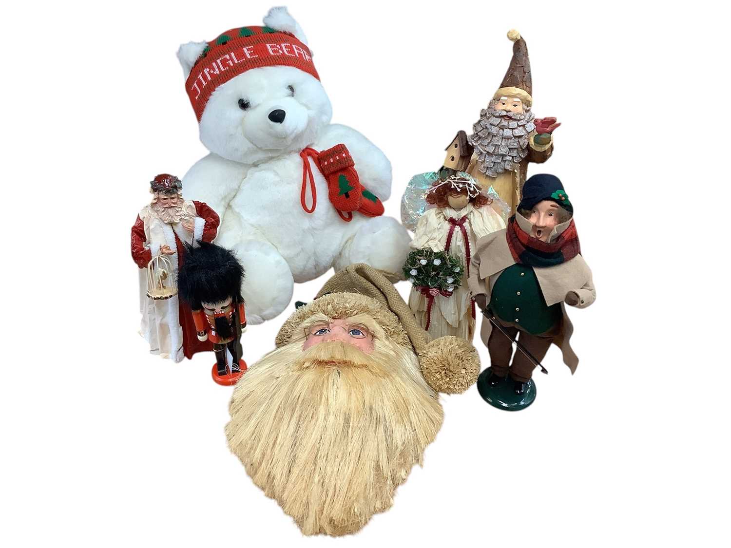 Lot 2778 - Eight boxes of assorted Christmas decorations, craft materials, ornaments and other items (8).