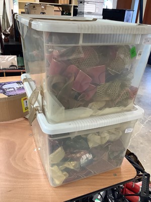 Lot 2778 - Eight boxes of assorted Christmas decorations, craft materials, ornaments and other items (8).