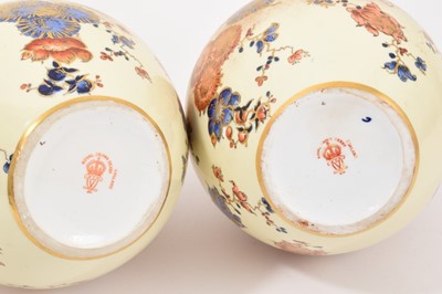Lot 67 - Pair of late Victorian Royal Crown Derby vases