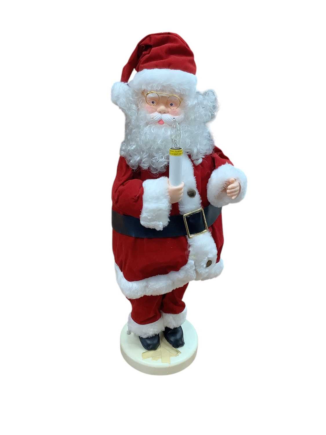Lot 2780 - American '26'' Animated Santa', together with a free standing figure of Father Christmas (2).