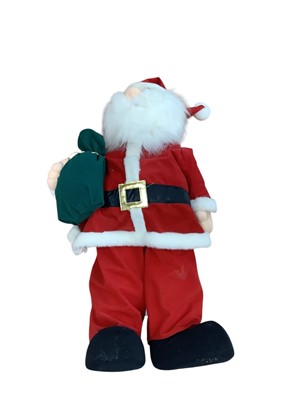 Lot 2780 - American '26'' Animated Santa', together with a free standing figure of Father Christmas (2).
