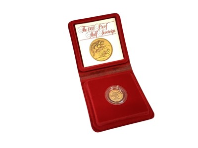 Lot 590 - G.B. - Gold proof Half Sovereign Elizabeth II 1980 (N.B. Cased with Certificate of Authenticity) (1 coin)