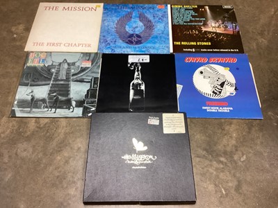 Lot 2280 - Collection of records, including Ian Dury, Rolling Stones, Judas Priest, Deep Purple, Uriah Heep, Bad News, etc (1 box)