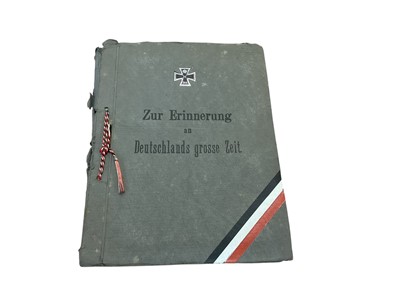 Lot 840 - First World War Imperial German military Postcard album containing 50 postcards of groups of high ranking German officers.