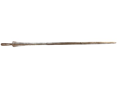 Lot 959 - Two antique African spears, together with an old African Lion spear tip. (3)