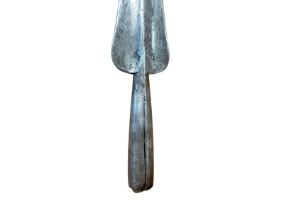 Lot 959 - Two antique African spears, together with an old African Lion spear tip. (3)