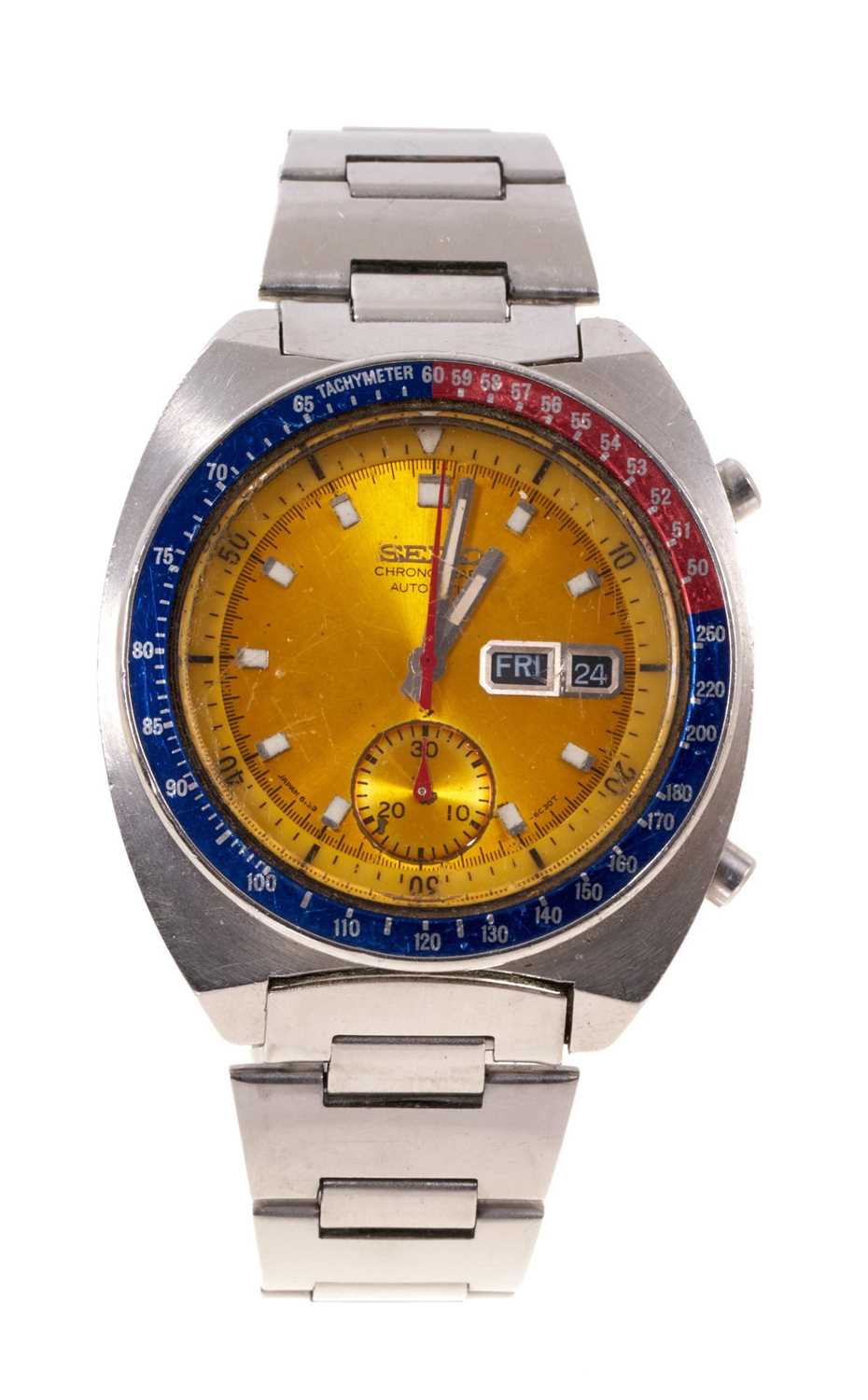 Lot 764 - 1970s Seiko Chronograph Automatic stainless steel wristwatch